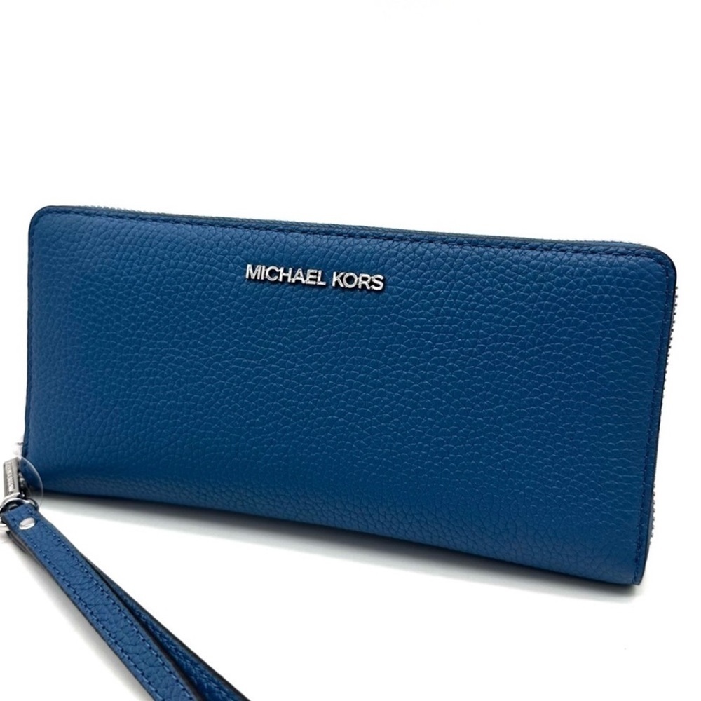 Michael Kors Large Continental Wallet Wristlet Teal (NWT) - Picture 3 of 9
